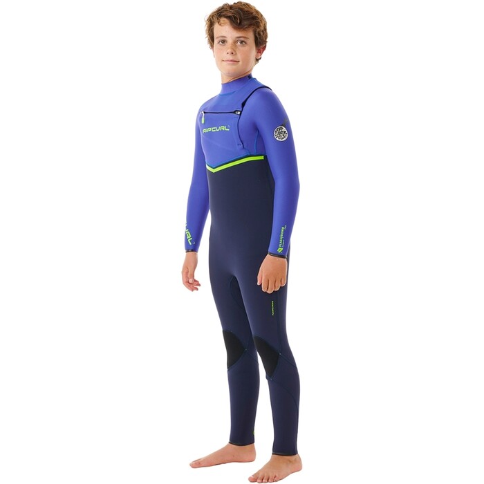 2024 Rip Curl Junior Flashbomb 5/3mm Chest Zip Wetsuit 13ABFS - Wild Berry